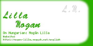 lilla mogan business card