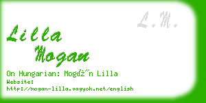 lilla mogan business card